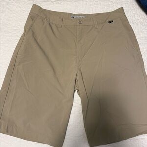 Travis Mathew Men's Khaki Flat Front Shorts 34